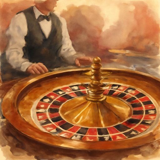 777d roulette table close-up
